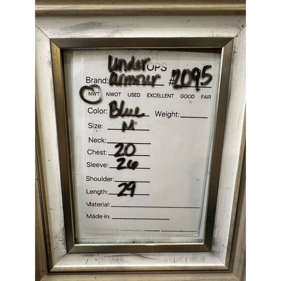 Under Armour ColdGear Navy Golf Pullover Medium Sweater Performance Top - Picture 10 of 10